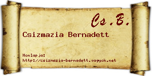 Csizmazia Bernadett névjegykártya